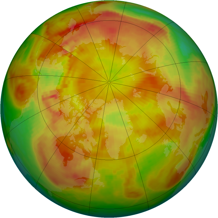 Arctic ozone map for 30 April 1981